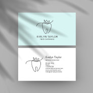 Simple Modern Dentist Dental Teeth Whitening Business Card at Zazzle
