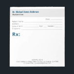 Simple Modern Doctor Prescription  Notepad<br><div class="desc">Simple Modern Doctor Prescription Notepad</div>