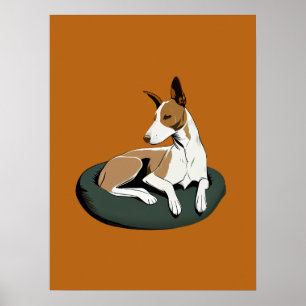 Simple Modern Dog Art Trendy Poster