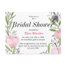 Simple modern drawn botanical floral wreath