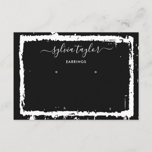 Simple Modern Earrings Jewellery Display Card