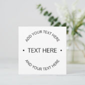 Simple Modern Editable Text | White & Black (Standing Front)