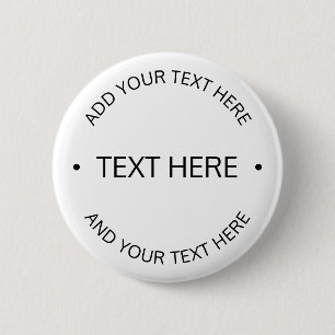 Simple Modern Editable Text   White & Black Button