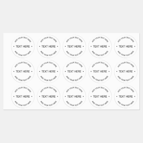 Simple Modern Editable Text  White  Black Labels