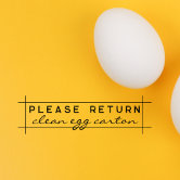 Return Carton Egg Carton Stamp