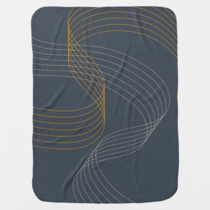 Simple, modern, elegant, cool, trendy illustration baby blanket