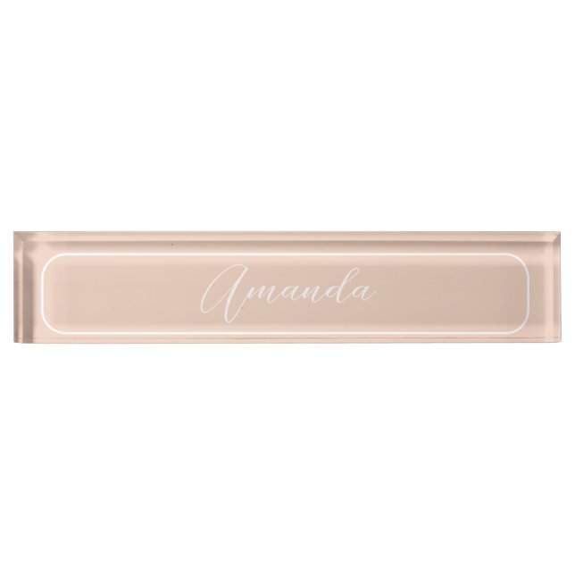 Simple Modern elegant executive professional Desk Name Plate (Front)