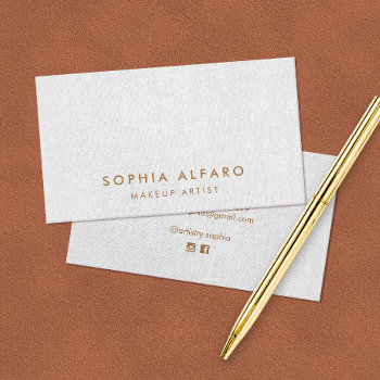 Simple Modern  Elegant Grey Beauty Professional Bu Business Card by sm_business_cards at Zazzle