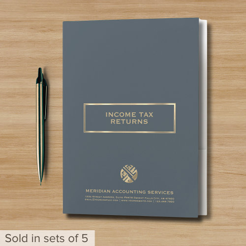 Simple Modern Elegant Income Tax Folders