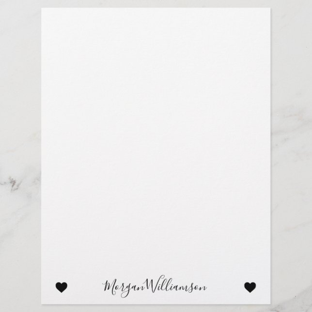 Simple Modern Elegant Name Letterhead (Front)