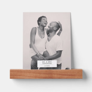 Simple Modern Elegant Photo Name Celebration Picture Ledge