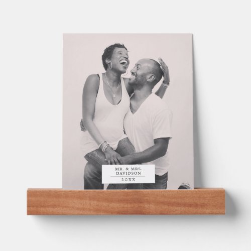 Simple Modern Elegant Photo Name Celebration
