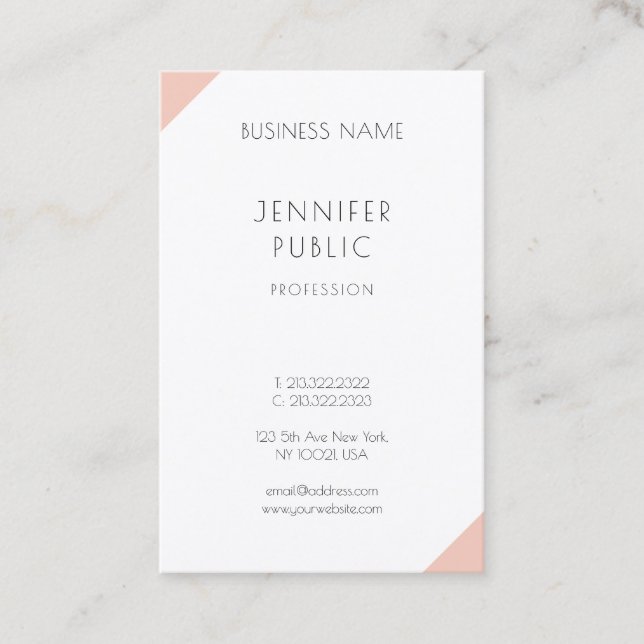 Simple Modern Elegant Professional Template Business Card (Front)