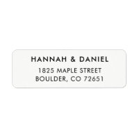 Simple Modern Elegant Return Address Label