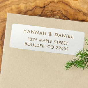 Simple Modern Elegant Return Address Label
