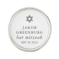 Simple Modern Elegant Star of David Bar Mitzvah