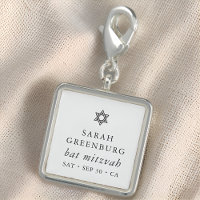 Simple Modern Elegant Star of David Bat Mitzvah