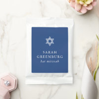 Simple Modern Elegant Star of David Bat Mitzvah