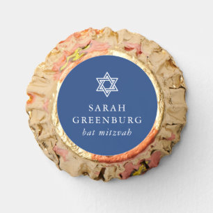 Simple Modern Elegant Star of David Bat Mitzvah Reese's Peanut Butter Cups