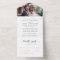 Simple Modern Elegant Stylish Photo RSVP Wedding