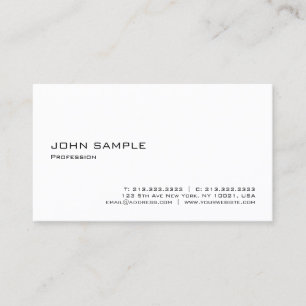 Simple Modern Elegant Template Professional Business Card