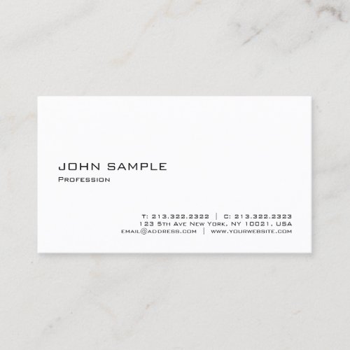 Simple Modern Elegant Template Professional Business Card