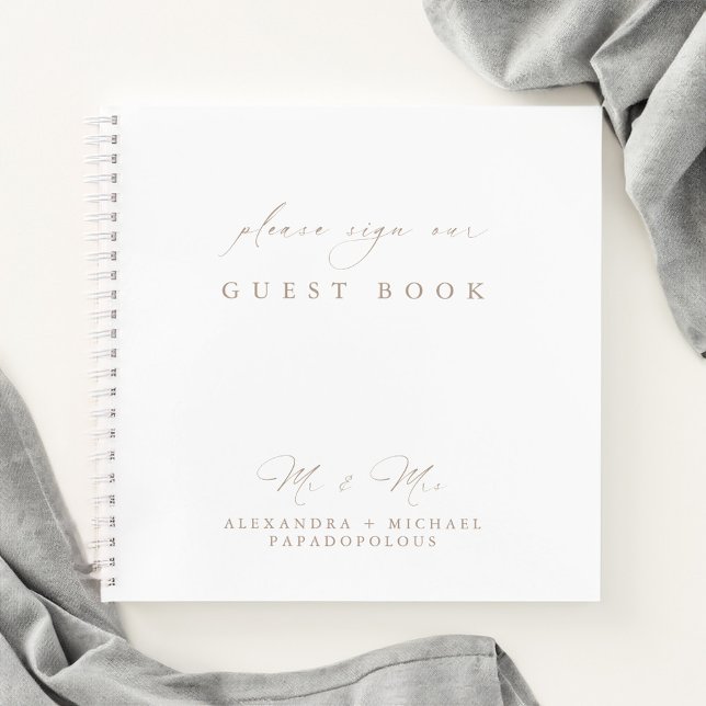 Simple Modern Elegant Wedding Guest Book (Creator Uploaded)