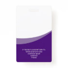 Simple Modern Employee Photo ID Badge