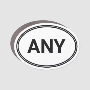 Simple Modern European Style Custom Country City Car Magnet