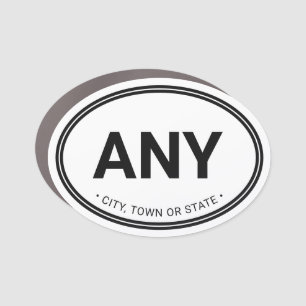   Simple Modern European Style Custom Country City Car Magnet