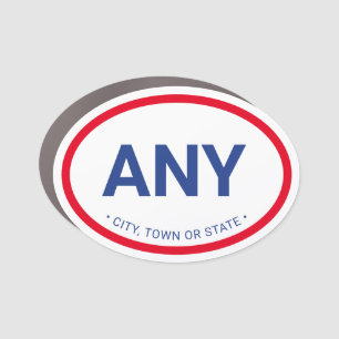 Simple Modern European Style Custom Country City Car Magnet
