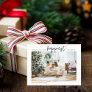 Simple Modern Family Photo | Happy Holiday Postcar Postcard
