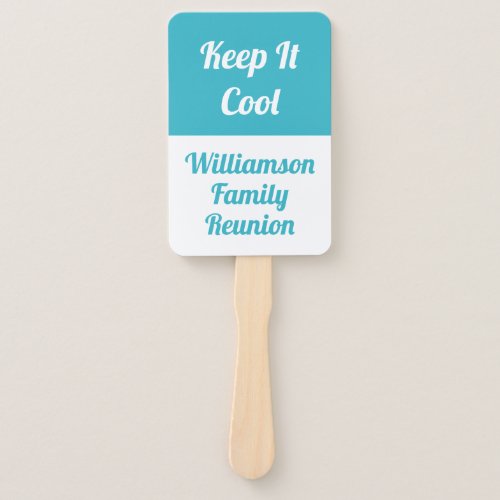 Simple Modern Family Reunion _ Keep It Cool Hand Fan