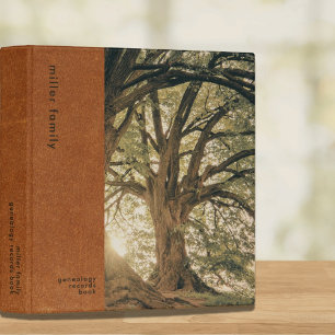 Simple Modern Family Tree Ancestry 3 Ring Binder