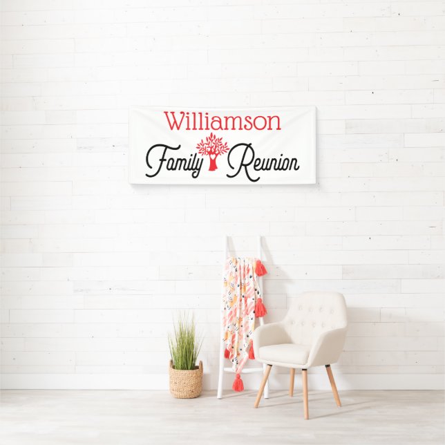 Simple Modern Family Tree Reunion Banner (Insitu)