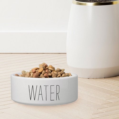 Simple Modern Farmhouse Style Lettering Water Bowl