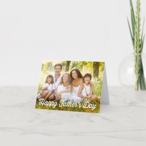 Simple Modern Fathers Day Photo Card