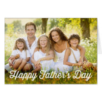 Simple Modern Father's Day Photo Card