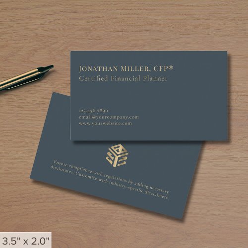 Simple Modern Financial Services Business Card - Product | North Red Vine