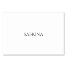 Simple Modern Flat Place Card