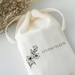 Simple Modern Floral Self-inking Stamp