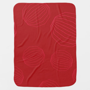 Simple, modern, flowing Christmas ornaments Baby Blanket
