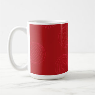 Simple, modern, flowing Christmas ornaments Coffee Mug