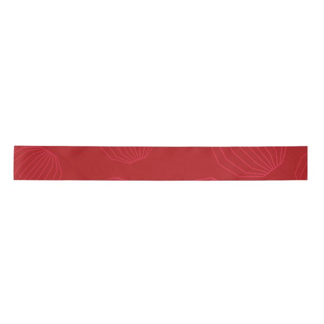 Simple, modern, flowing Christmas ornaments Satin Ribbon (Front)
