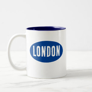 Simple Modern Font Design England London Mug