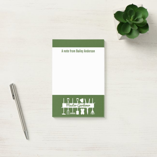 Simple Modern Forest Green Master Gardener