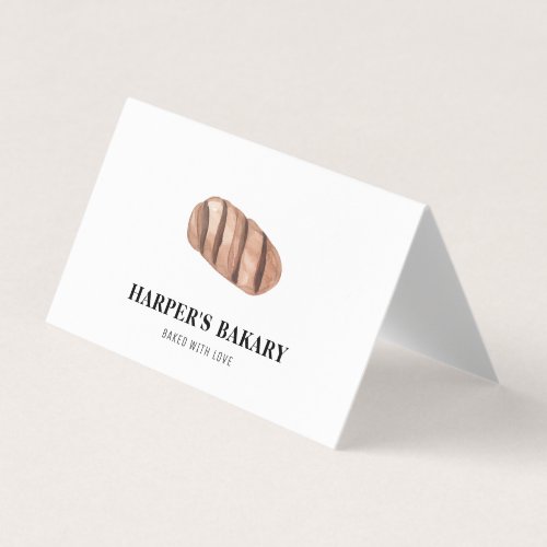 Simple Modern Fresh Bakery Eco Professional Logo Business Card