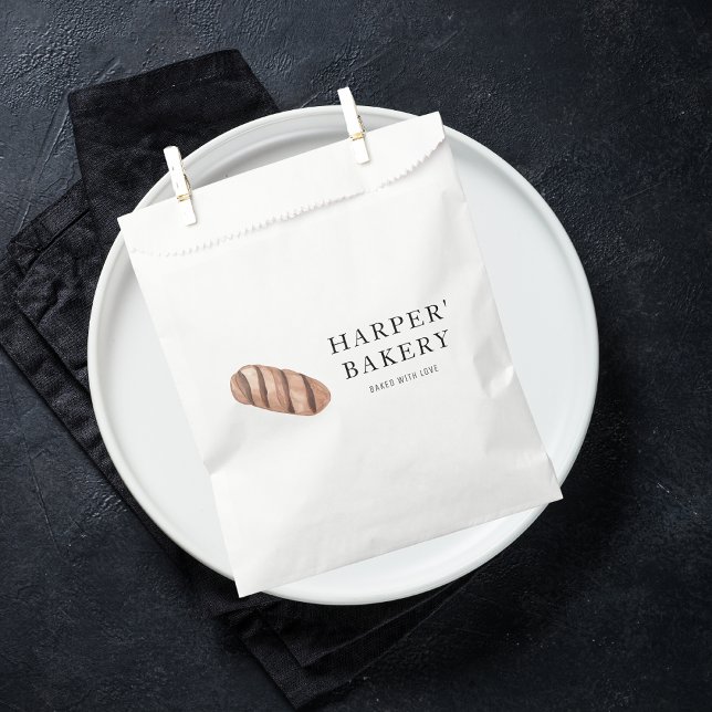 Simple Modern Fresh Bakery Eco Professional Logo Favor Bag (Creator Uploaded)