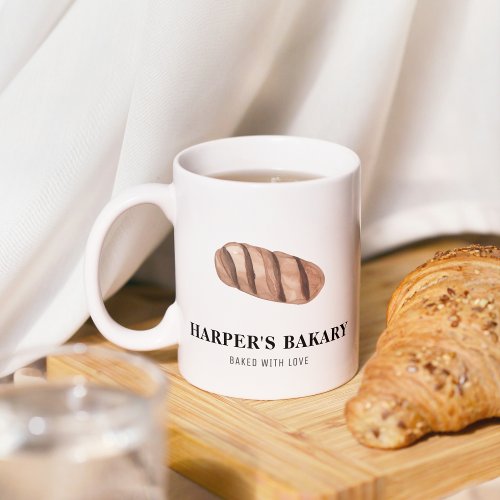 Simple Modern Fresh Bakery Eco Professional Logo Mug