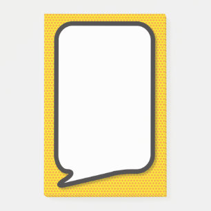 Simple Modern Fun Comic Book Speech Bubble Post-it Notes